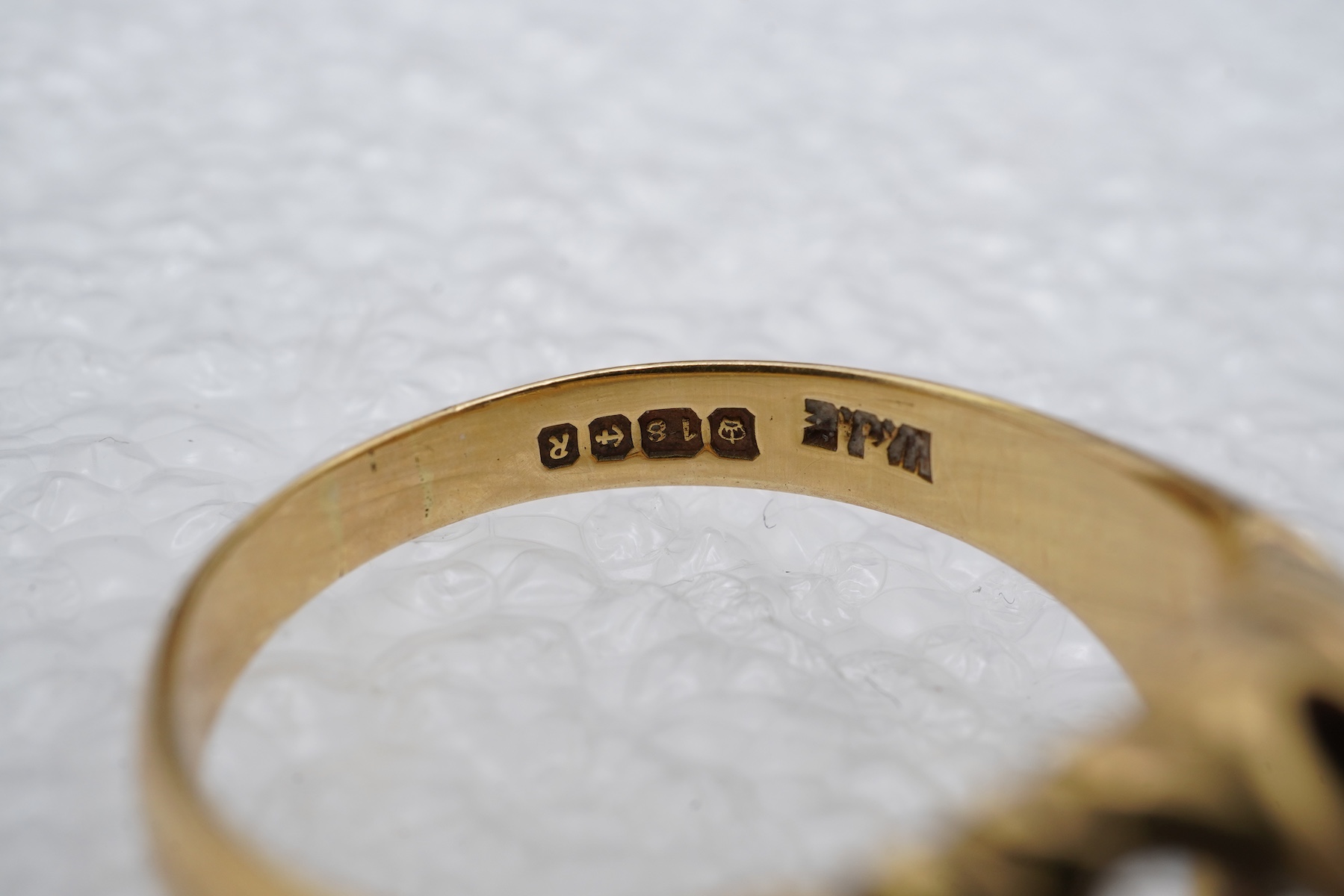 A gold and diamond ring, circa 1966